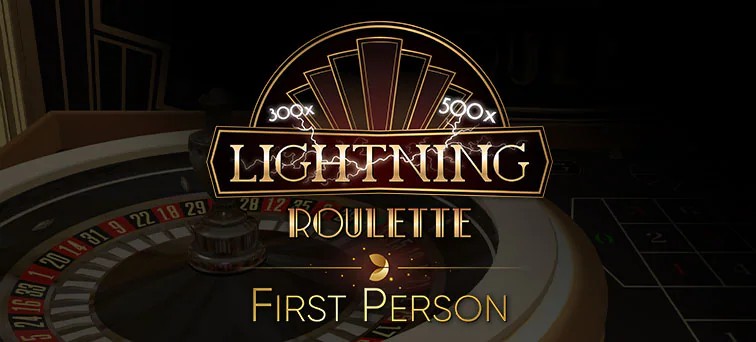 First Person Lightning Roulette online game logo by Evolution on tonybet-casino.at